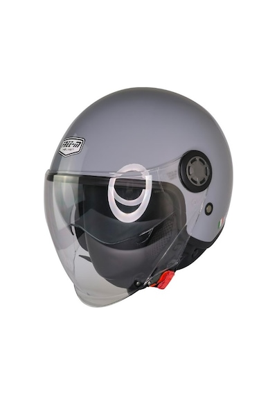 Fr612 Gri Motosiklet Kaskı Güneş Vizörlü Yarım Açık Motorcu Kask