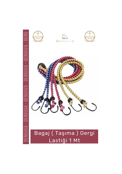 Taşımalastği Dayanıklı Esnek Kancalı Yük Sabitleme Güvenli Mukavemetli Taşıma Gergi Lastiği 1 Mt -