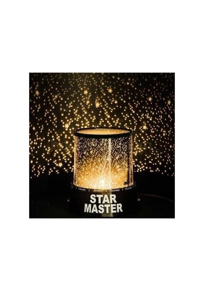 Plus Star Master Yıldızlı Renkli Duvar Tavan Yansıtma Gece Masa Lambası No Color