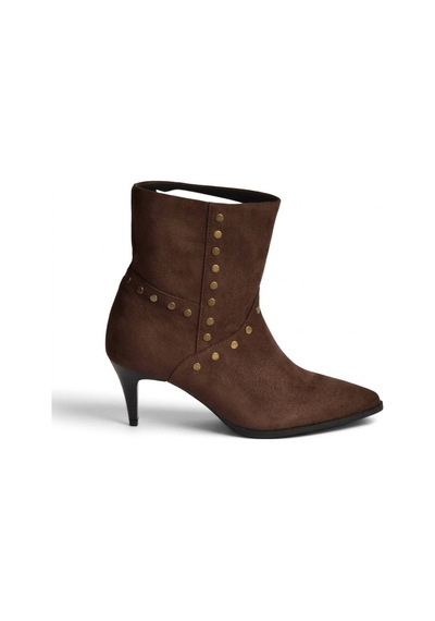 Fox Shoes Z920463902 Kahverengi Süet İnce Topuklu Kadın Bot