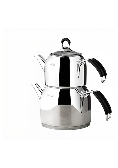 Nehir 29006 Maxi Modern Çelik Çaydanlık Takımı Çelik