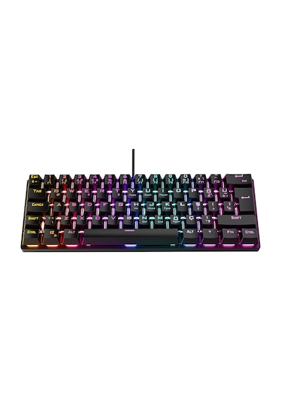 Rampage Plower K60 12 Işık Modlu Blue Switch Bilek Destekli Mekanik Klavye