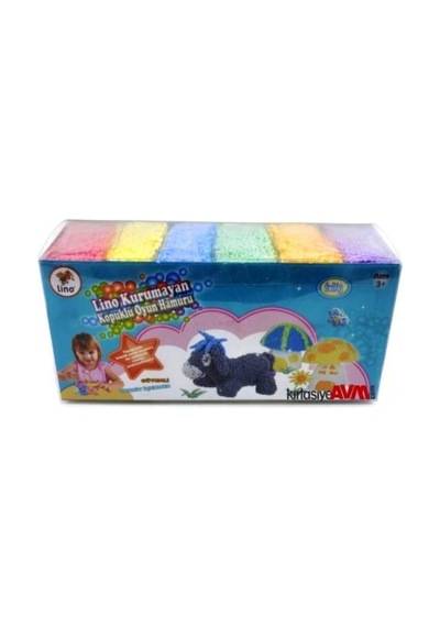 Lino Kurumayan Köpüklü Oyun Hamuru 10 Gr. x 6 Renk