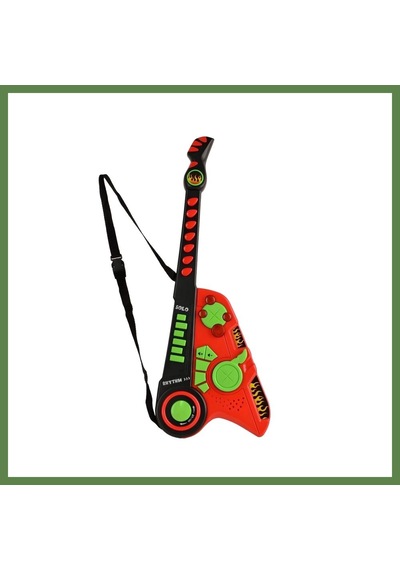 Bezos Led Işıklı Melodili Askılı Müzikli Gitar Hb006
