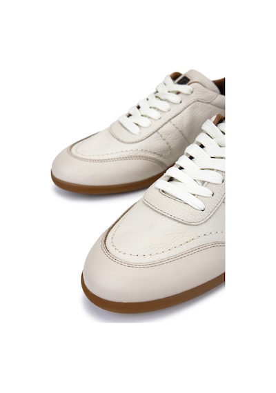 Tamer Tanca Erkek Hakiki Deri Bej Sneakers & Spor Ayakkabı 04 1202 Erk Ayk Y26 Bej Dr