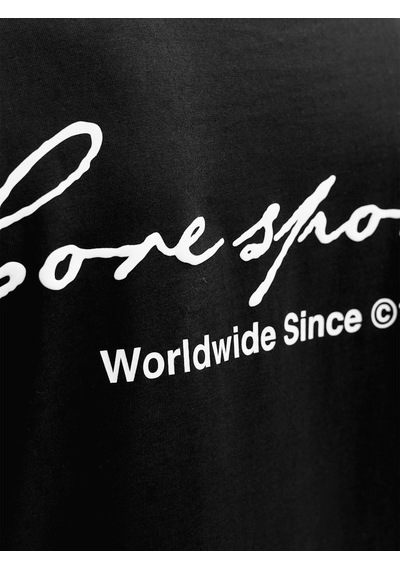 Jack & Jones Dust Script Erkek Siyah Tişört 12292982-b Siyah