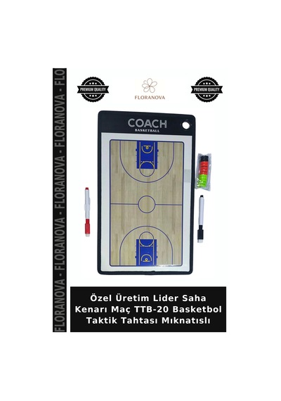 Özel Üretim Lider Saha Kenarı Maç Ttb-20 Basketbol Taktik Tahtası Mıknatıslı