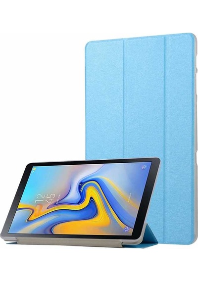 Galaxy Tab A T590 Uyumlu Zore Smart Cover Standlı 1-1 Kılıf-mavi Tablet Kılıfı