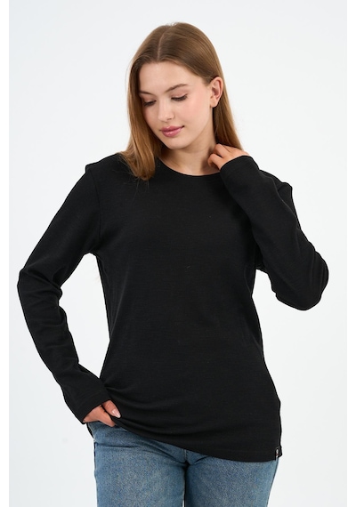Alexander Gardi Kol Detaylı Bisiklet Yaka Basic Sweatshirt Wk25425 Siyah