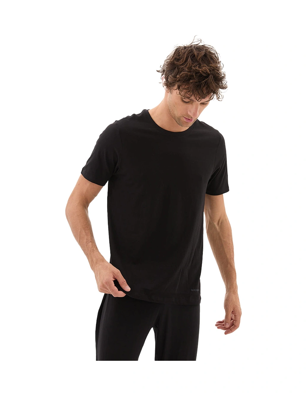 Erkek Fanila 2li Paket Loose Fit 9638 - Siyah Siyah