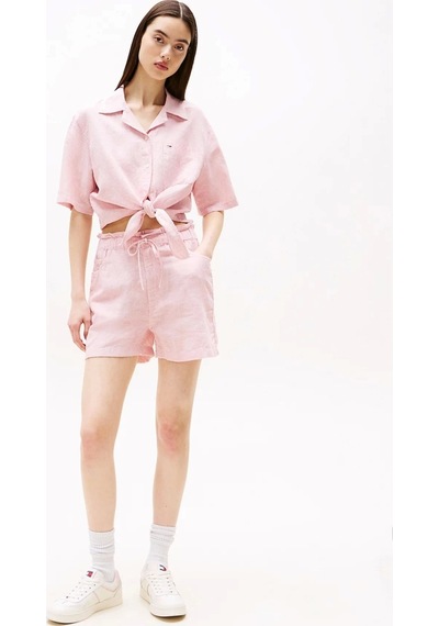 Tommy Jeans Tjw Cotton Lınen Short Çok Renkli
