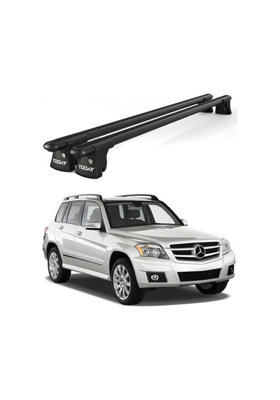 Trio-ı Mercedes-benz Glk 2008 Ve Sonrası Uyumlu Siyah Kilitli Ara Atkı 120cm Port Bagaj Tavan Barı