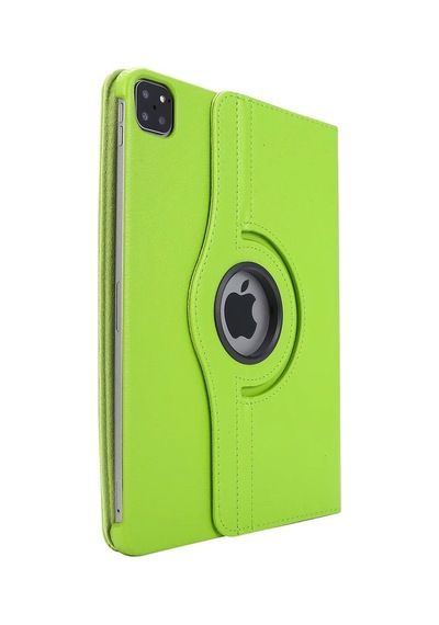 Apple Uyumlu iPad, Pro 4. Nesil M2 2022 11 Inç 360 Dönebilen Uyku Modlu Standlı Pu Deri Kapaklı Kılıf Kılıf