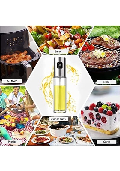 Yağ Püskürtücü Şişe, 100 Ml Sirke Püskürtücü, Sos Spreyi, Izgara, Zeytinyağı Cam Şişe, Mutfak, Pişirme, Diğer