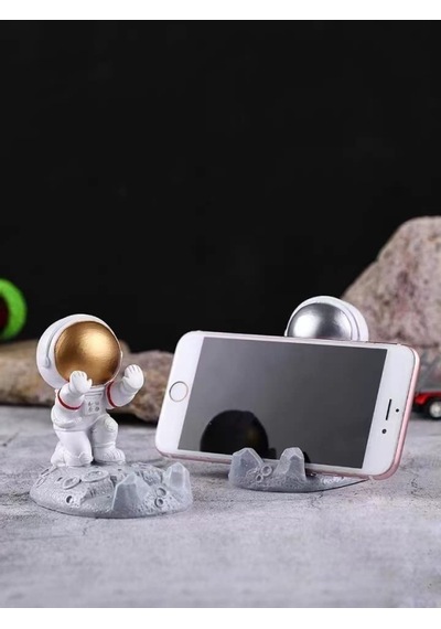 Komik Astronot Tasarımlı Cep Telefonu Tutucu - Çok Fonksiyonlu 04 Dokuz Parçalı Set