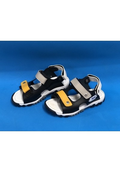 Wendy K-120p Erkek Çocuk Günlük Sandalet Lacivert / Sarı / Mavi Beyaz