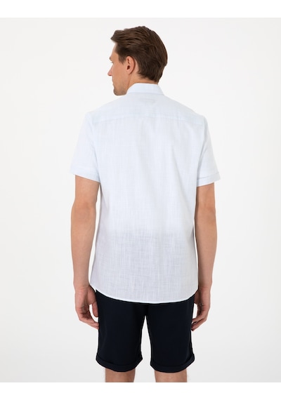 Pierre Cardin Erkek Buz Mavisi Gömlek Kısa Kollu 50306950-vr095 Buz Mavisi Mavi