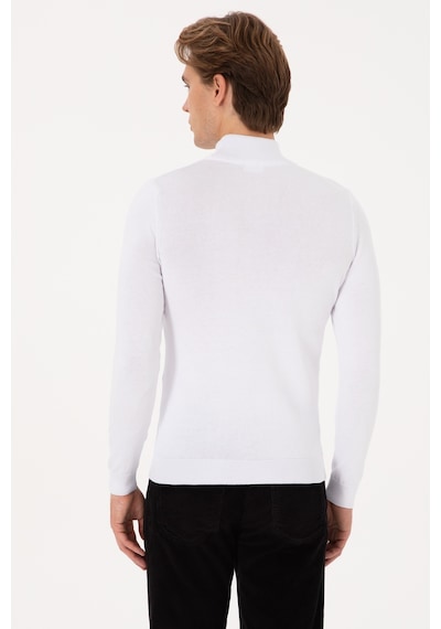 U.S. Polo Assn. Erkek Beyaz Basic Kazak 50307783-VR013