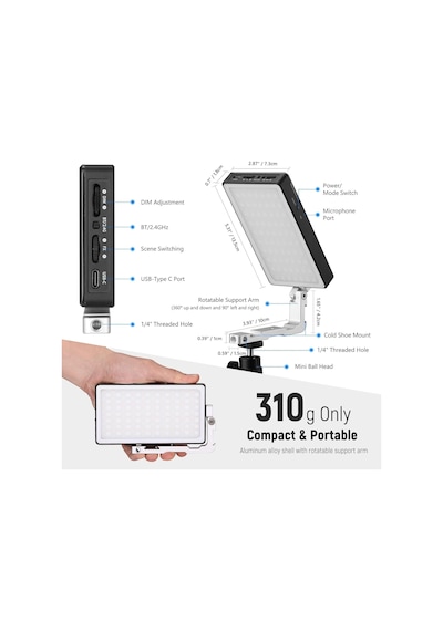 Neewer Sl90 Rgb Mini Mobil Video Işığı