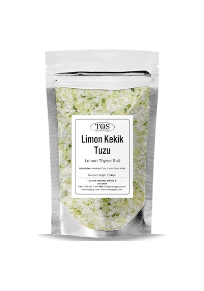 Tos The Organic Spices Limon Kekik Tuzu 2500 G Lemon Thyme Salt