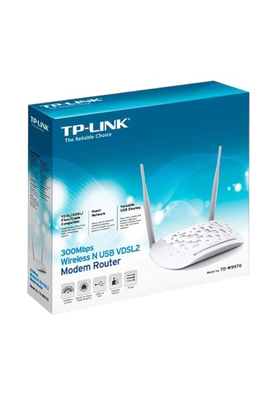 Tp-link Td-w9970 300 Mbps Ebeveyn Kontrolü Vdsl Adsl2+ Usb Port Modem/router