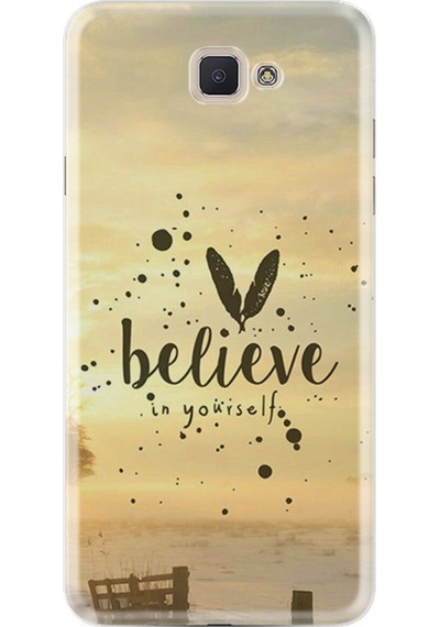 Samsung Uyumlu Galaxy C7 Kilif Silikon Belive In Yourself 1316 539301156