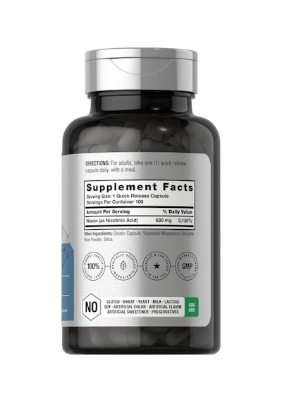 Horbäach Niacin B3 Vitamini 500mg 100 Kapsül