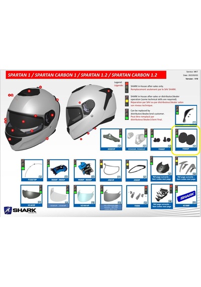 Shark Spartan Kask Camı Kapağı Fx5053p