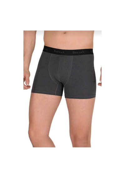 Berrak 4476 Erkek Modal Likralı Boxer 6 Adet Füme