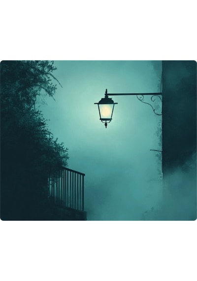 Sokak Lambası Temalı Mousepad 17,5x21,5 Cm