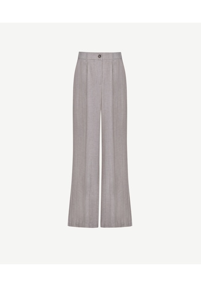 Yargıcı Geniş Yüksek Bel Pantolon 26ykpn3029x 063 Bej