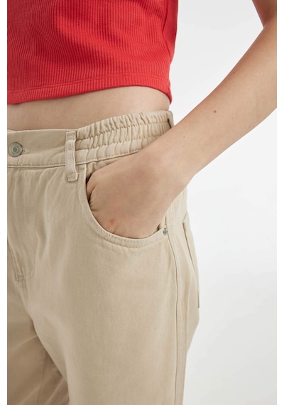 DeFacto Coool Jogger Pantolon Gabardin KumaşNormal Bel Basic Düz Kargo Cepli B0454AX24AUBG737