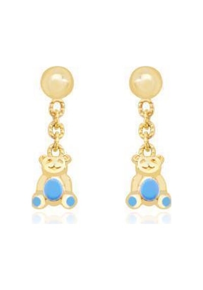 Tektaş - Altın 14 Ayar Ayı Küpe Çocuk N11.18620