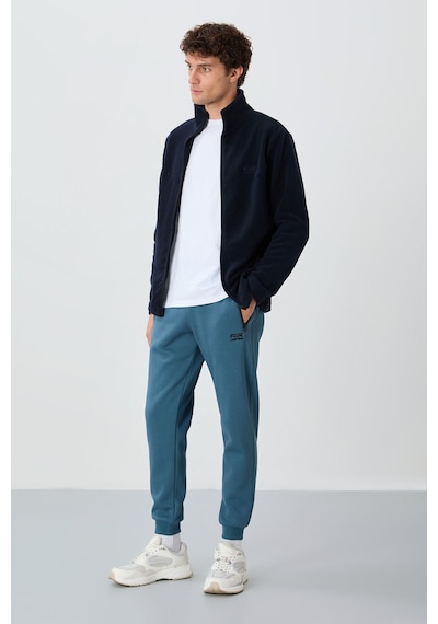 Air Jones Tommy Life Hardy Lacivert Standart Kalıp Polar Erkek Sweatshirt - 88299 Lacivert
