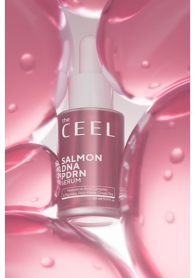 The Ceel Somon DNA PDRN Yüz Serumu – Pirinç Suyu, Hyaluronik Asit ve Peptit Kompleks 30 ML