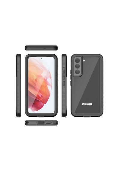 Lexroo Samsung Galaxy Uyumlu S22 Plus Kılıf 1-1 Su Geçirmez Kılıf - Siyah