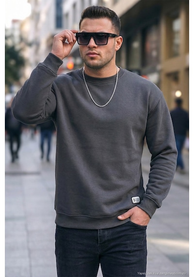 Buratti Erkek Sweat 5905255 Antrasit Antrasit