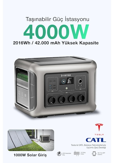 Taşınabilir Güç İstasyonu 4000 Watt