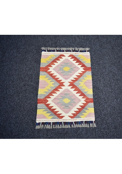 Zehra Abla Halı Yeni El Dokuma Enfes Cerit Yörükleri Meşhed İran Yün Kilim 7275 Çok Renkli