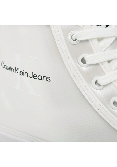 Jeans Bold Vulc Flatf Mid Laceup Sneakers Ekru