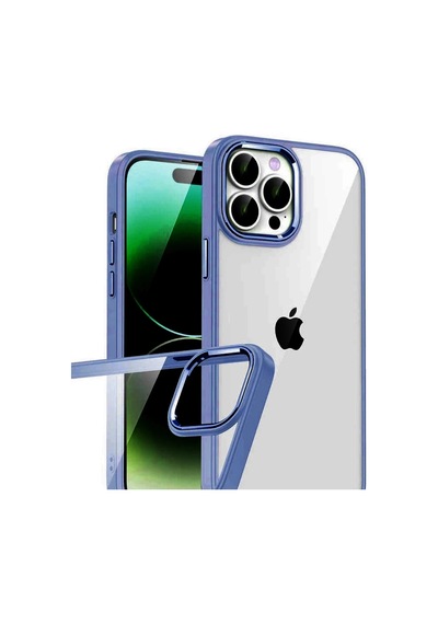Mey İthalat iPhone Uyumlu 15 Pro Max Lensli Silikon - Lacivert