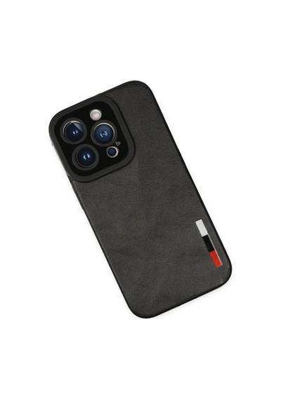Apple İphone 14 Pro Kılıf Loop Deri Silikon - Siyah Çok Renkli