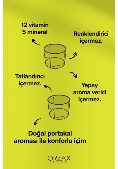 Vm Vitamin Mineral 150ml Portakallı Şurup