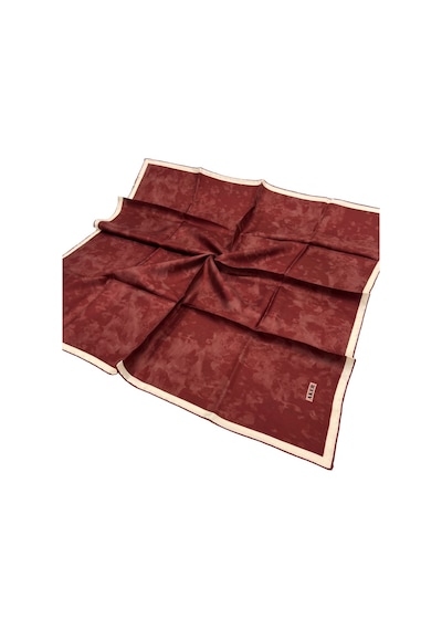 Aker Ipek Eşarp Twill - Batik Desen - Bordo 941 Bordo 941