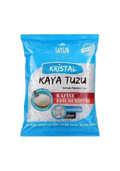 Saygın Kristal Kaya Tuzu - Sofrada Öğütme 500 Gr X 6 Adet