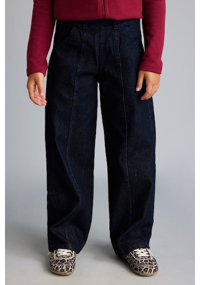 Defacto Wıde Leg Esnek Belli Jean Pantolon Kız Çocuk H8897a826aunm34 Mavi-nm34