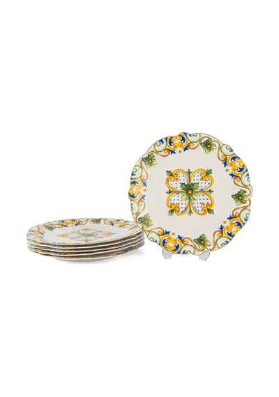 Mikasa Moor Amalfi Coast 6 Adet Servis Tabağı 27cm P366.121799 Çok Renkli