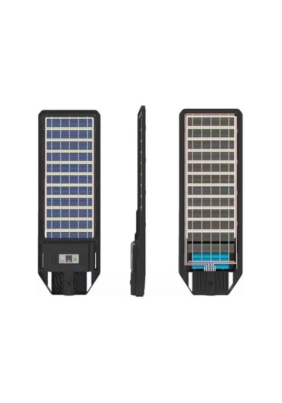 300w Çift Yüzey Şarjlı Güneş Enerjili Ultra İnce Led Sokak Lambası/ Su Geçirmez, Sensörlü, Kumandalı