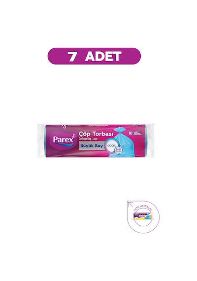 Güçlü Çöp Torbası Büyük Boy 10'lu 65 X 80 Cm 7 Paket