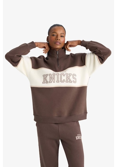 Defacto Defactofit Nba New York Knicks Oversize Fit Yarım Fermuarlı Sporcu Sweatshirt E9693ax25aubn335 Kahve Defacto Defactofit Nba New York Knicks Oversize Fit Yarım Fermuarlı Sporcu Sweatshirt E9693ax25aubn335 Kahve